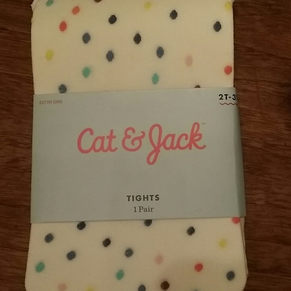 New Cat & Jack Toddler Tights 2T - 3T - Picture 3 of 5